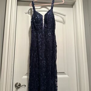 Navy prom dress